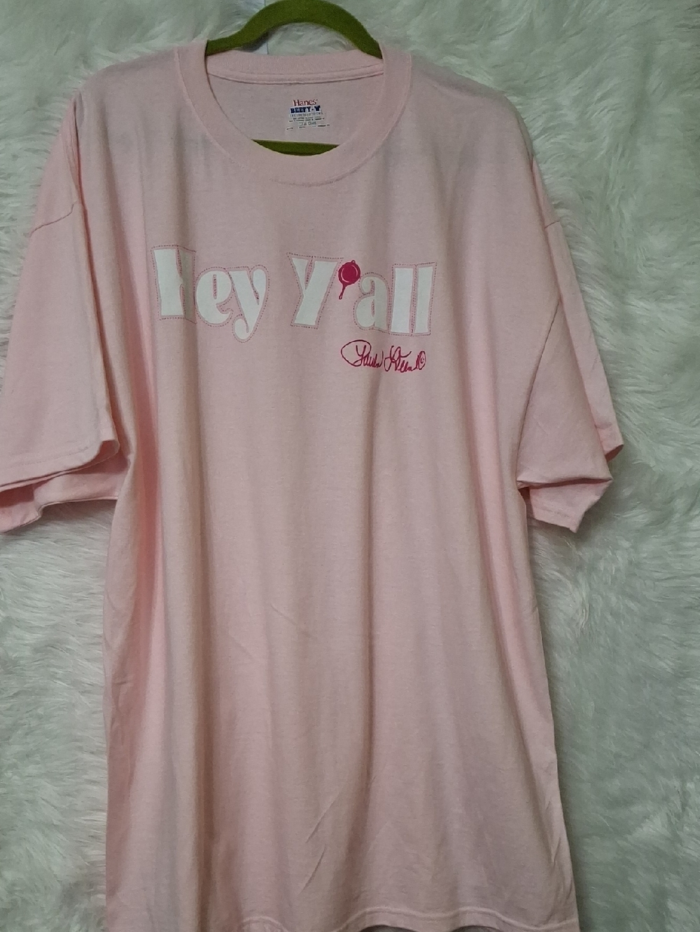 Hanes Pink 'Hey Y'all' Graphic Tee - Kids